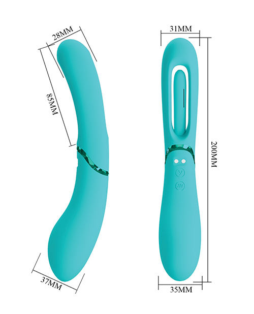 Thumbnail for Pretty Love Romance Lexie Flapping Vibe - Aqua