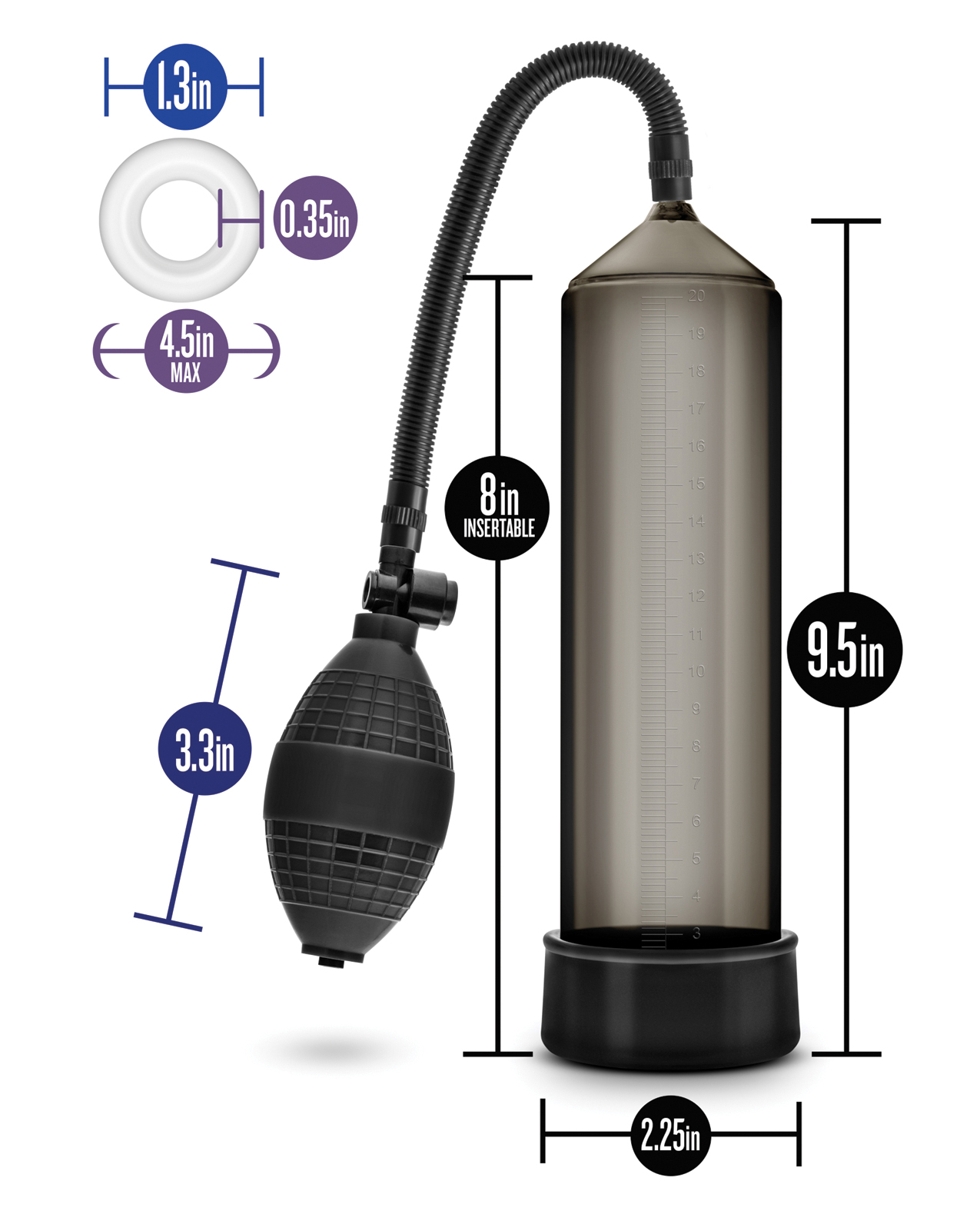 Thumbnail for Blush Performance VX101 Male Enhancement Pump - Black