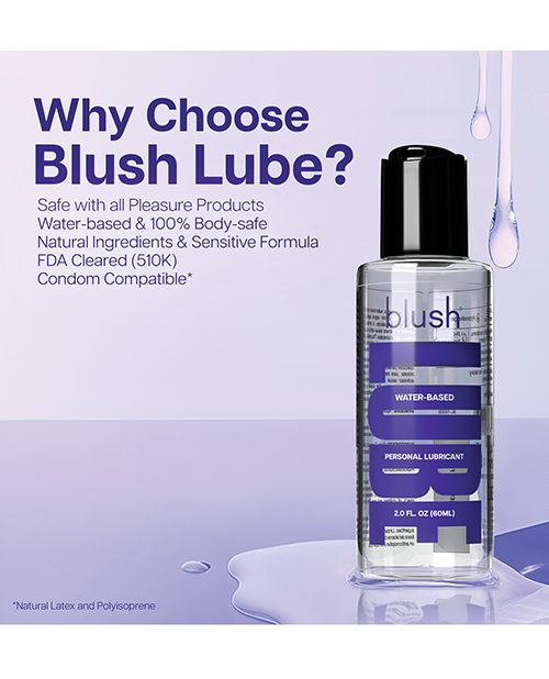 Thumbnail for Blush Water Based Lube - 2 oz
