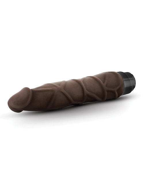 Thumbnail for Blush Dr. Skin Cock Vibe 9" Vibrating Cock - Chocolate