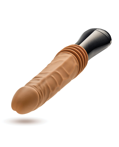 Thumbnail for Blush Dr. Skin Silicone Dr. Arthur Thrusting Gyrating Vibrating Dildo - Tan