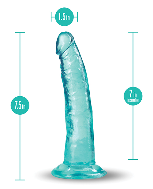 Thumbnail for Blush B Yours Plus 7" Lust n' Thrust Dildo - Teal