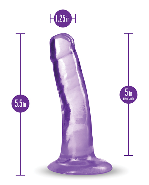 Thumbnail for Blush B Yours Plus 5&quot; Hard n&apos; Happy Dildo - Purple