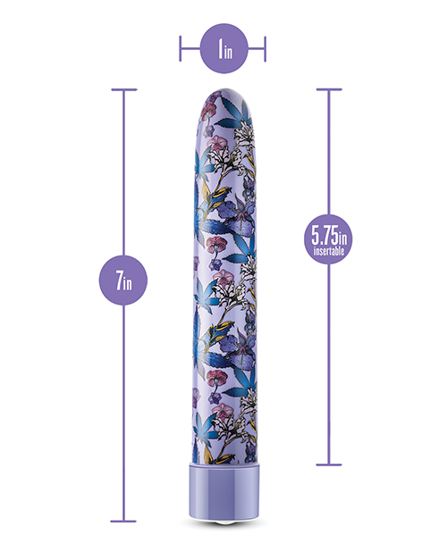 Thumbnail for Blush Limited Addiction Floradelic 7&quot; Rechargeable Vibe - Purple