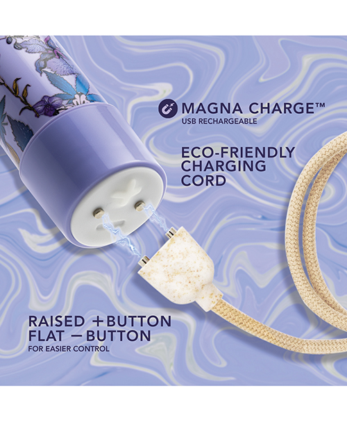 Thumbnail for Blush Limited Addiction Floradelic 7&quot; Rechargeable Vibe - Purple