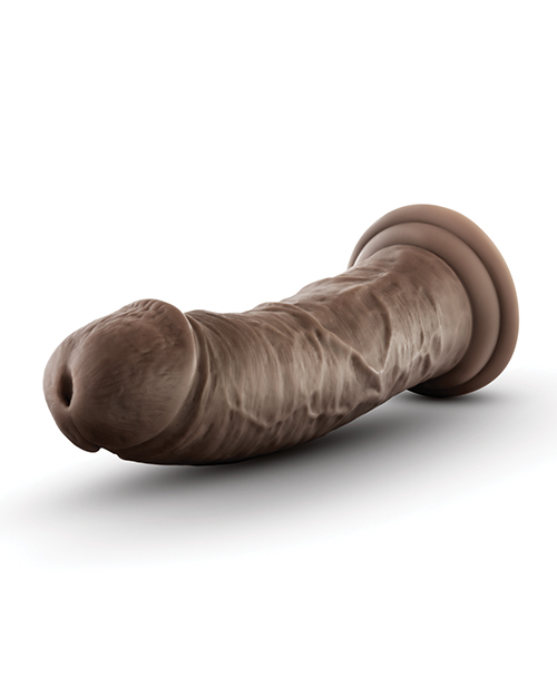 Thumbnail for Blush Dr. Skin Silicone Dr. Shepherd 8&quot; Dildo w/Suction Cup - Chocolate