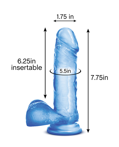 Thumbnail for Blush B Yours Sweet n Hard 2 w/Suction Cup - Blue