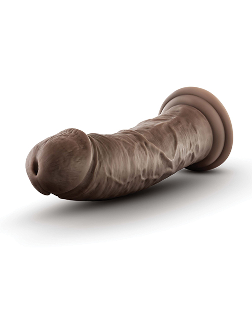 Thumbnail for Blush Dr. Skin Plus 8&quot; Posable Dildo - Chocolate