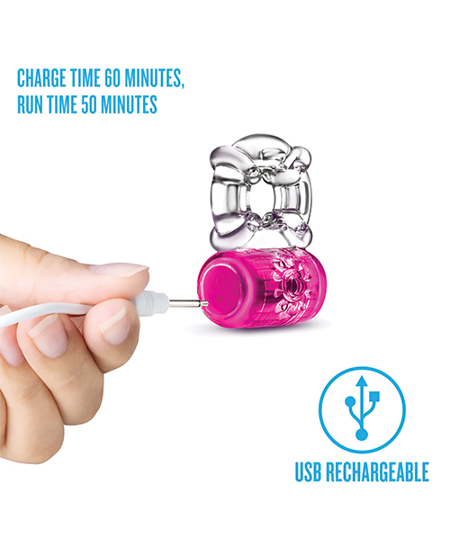 Thumbnail for Blush Play With Me - Pleaser Rechargeable C-Ring - Pink