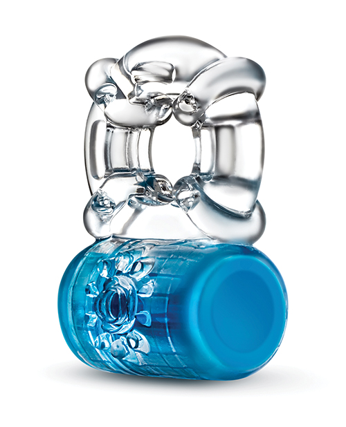 Thumbnail for Blush Play With Me Pleaser Rechargeable C Ring - Blue