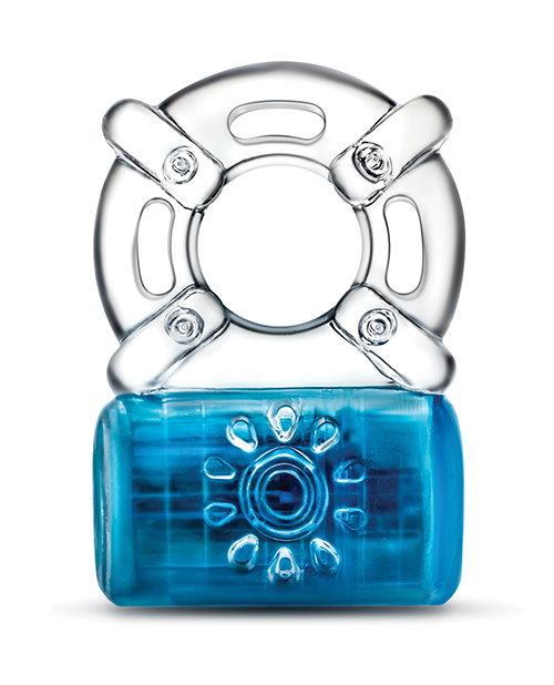 Thumbnail for Blush Play With Me Pleaser Rechargeable C Ring - Blue