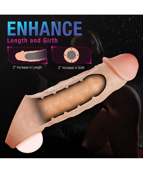 Thumbnail for Blush Performance Plus - Intrepid - 2 Inch Silicone Penis Xtender - Beige