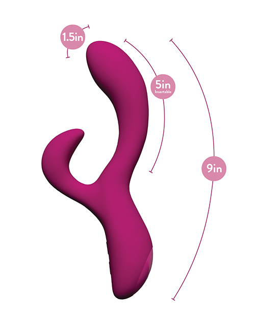 Thumbnail for Blush Quinn Rabbit Vibrator - Burgundy
