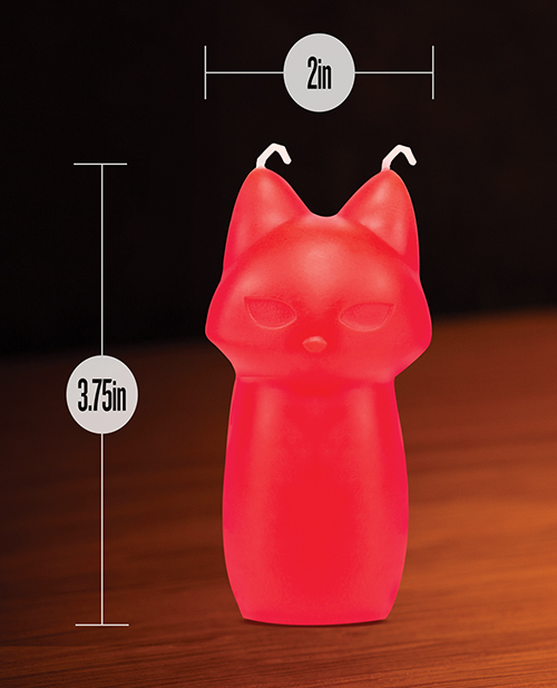 Thumbnail for Blush Temptasia Fox Drip Candle - Red
