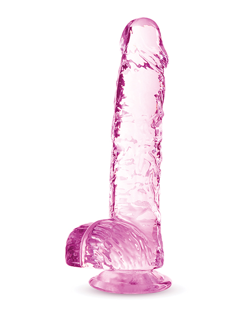 Thumbnail for Blush Naturally Yours 6" Crystalline Dildo - Rose