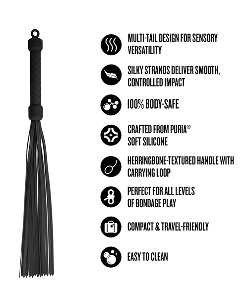 Thumbnail for Blush Temptasia Ardor Flogger - Black