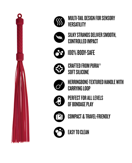 Thumbnail for Blush Temptasia Ardor Flogger - Red