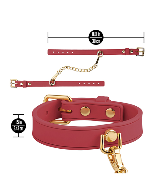 Thumbnail for Blush Temptasia Ardor Wrist &amp; Ankle Restraints - Red