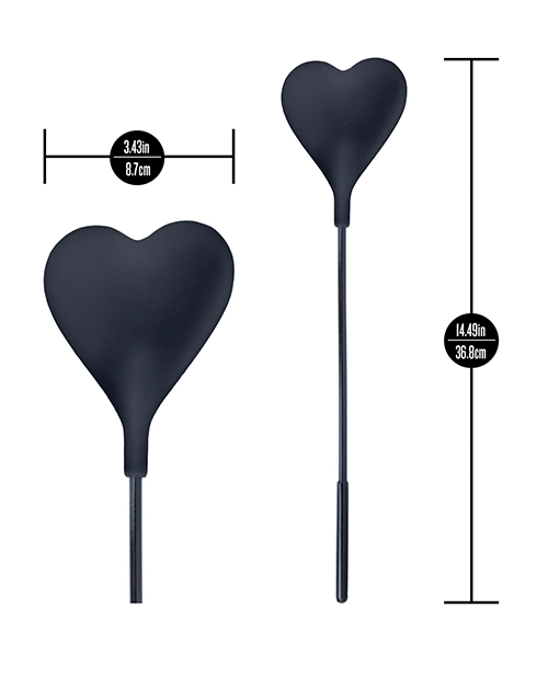 Thumbnail for Blush Temptasia Ardor Heart Crop - Black