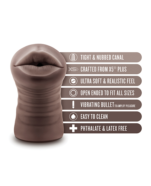 Thumbnail for Blush EnLust Mouth Stroker w/Vibrating Bullet - Krystal