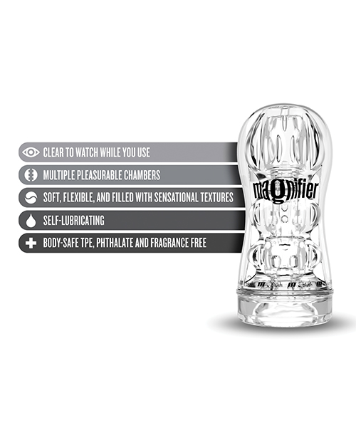 Thumbnail for Blush M for Men Soft & Wet Magnifier Stroker - Clear
