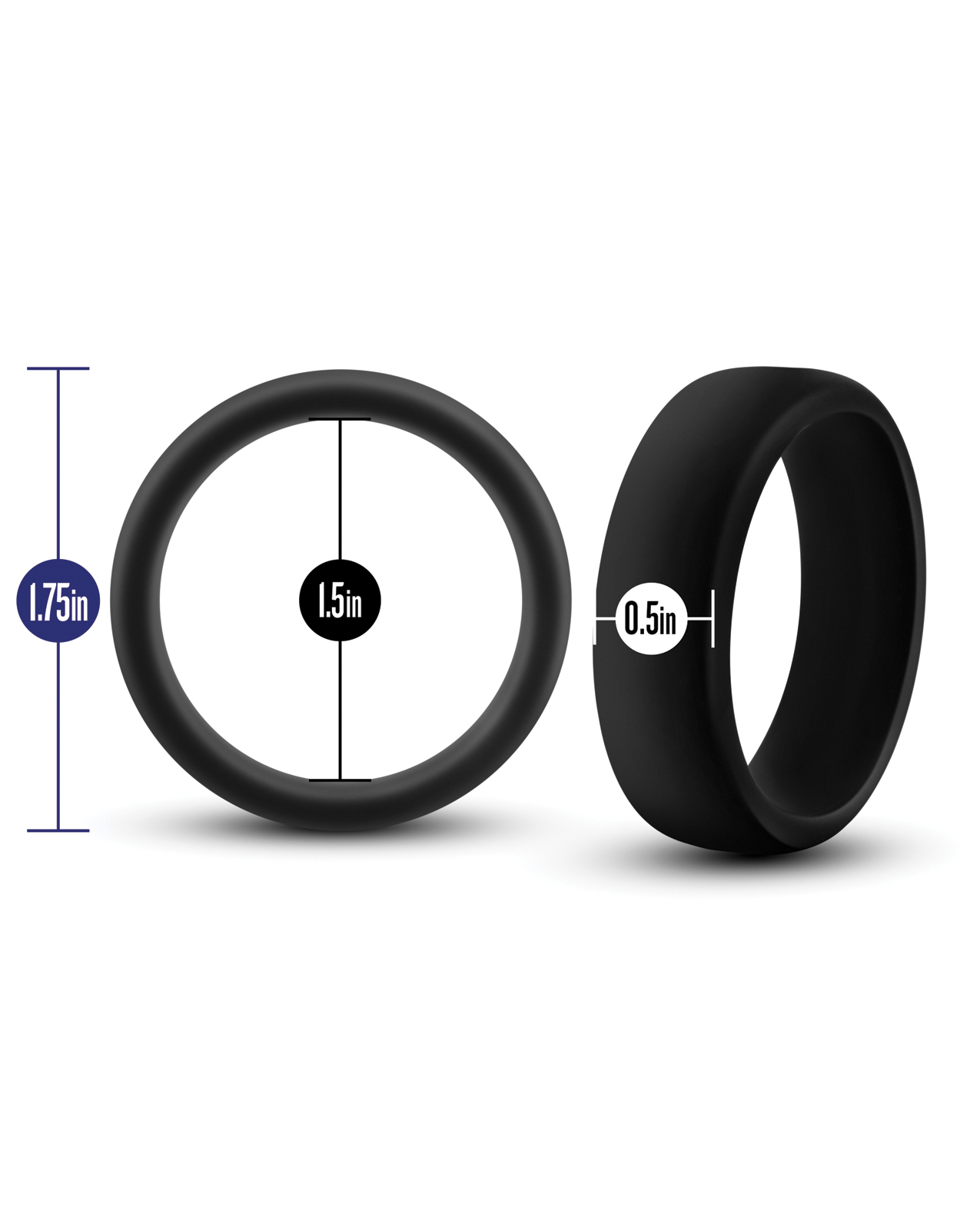 Thumbnail for Blush Performance Silicone Go Pro Cock Ring - Black
