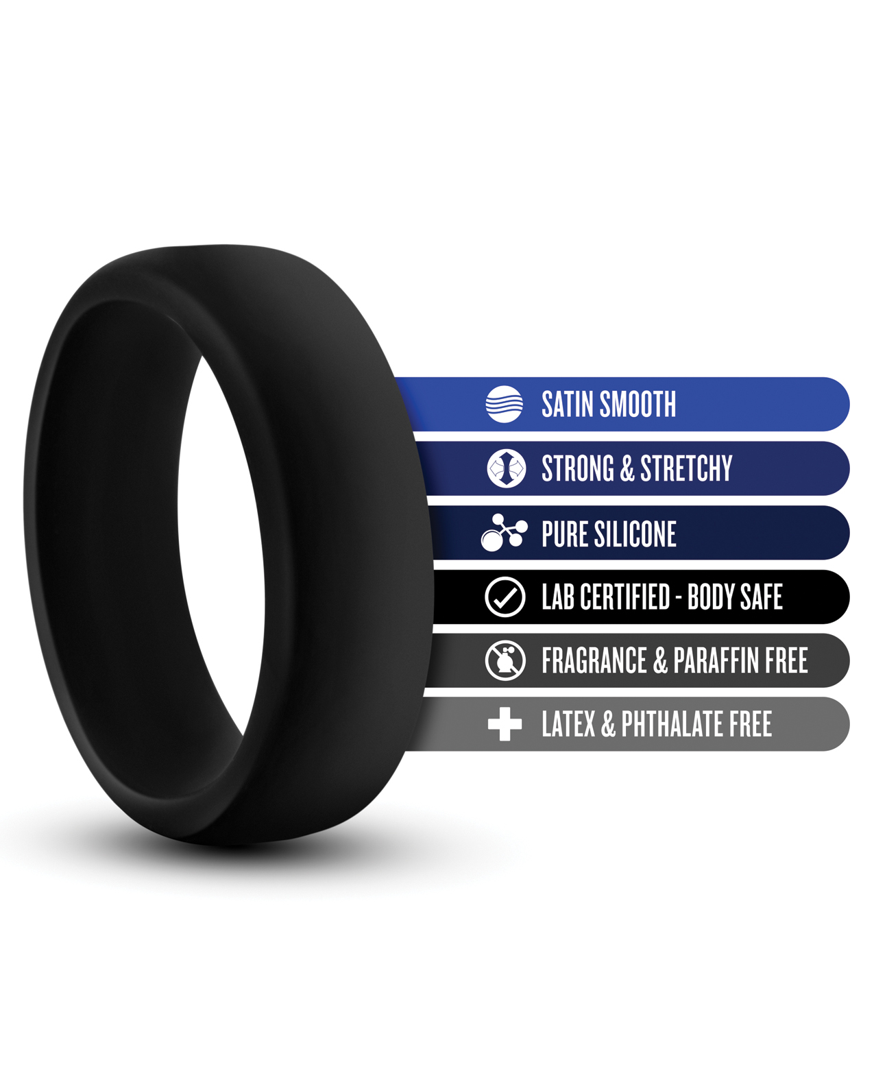 Thumbnail for Blush Performance Silicone Go Pro Cock Ring - Black