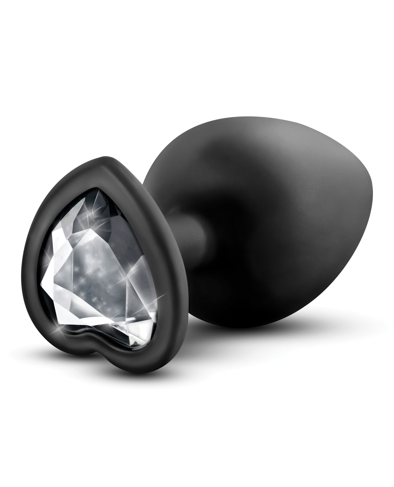 Thumbnail for Blush Temptasia Bling Plug w/Gem Large - Black