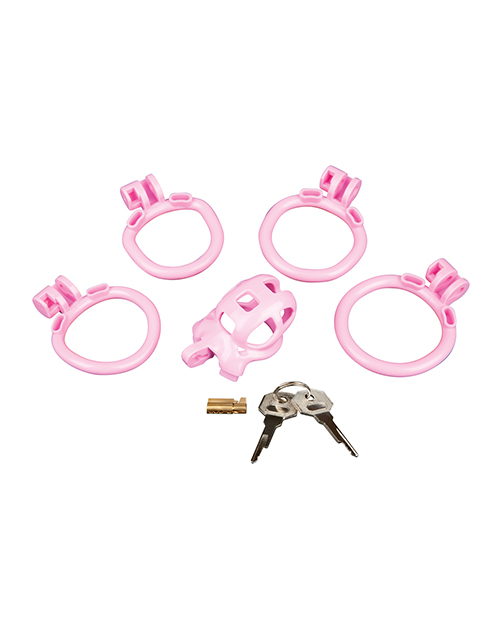 Thumbnail for Small Pink Humiliation Acrylic Prisoner Cock Cage