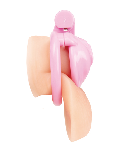 Thumbnail for Bitchboy Degrading Mini Chastity Cage w/Pussy Shape