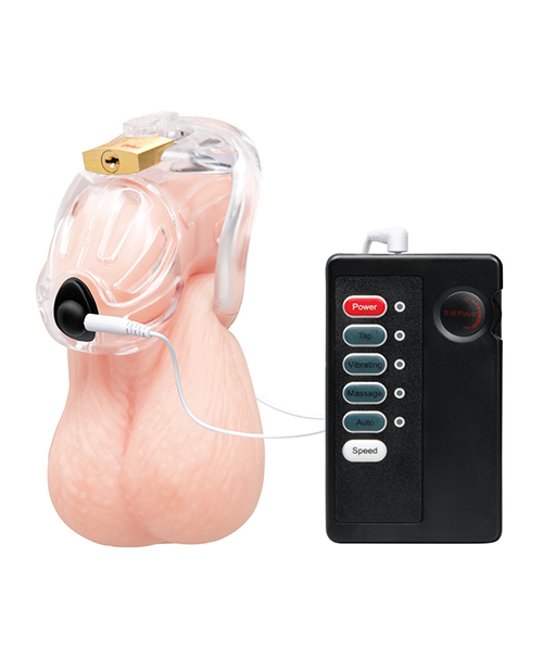 Thumbnail for Electroshock 1.75" Acrylic See Thru Chastity Cock Cage