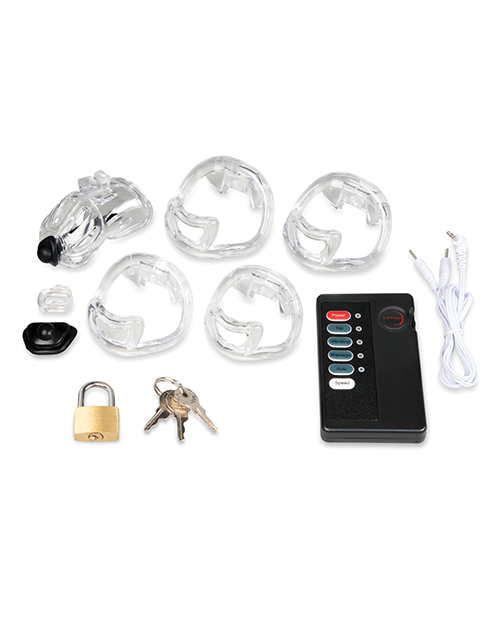 Thumbnail for Electroshock 1.75" Acrylic See Thru Chastity Cock Cage