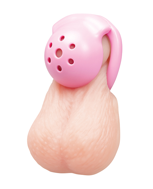 Thumbnail for Pussyboy Pink Mini Chastity Cage