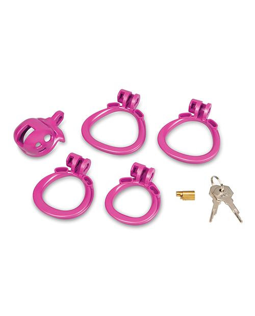 Thumbnail for 1" Bitchboy Pink Prisoner Cock Cage