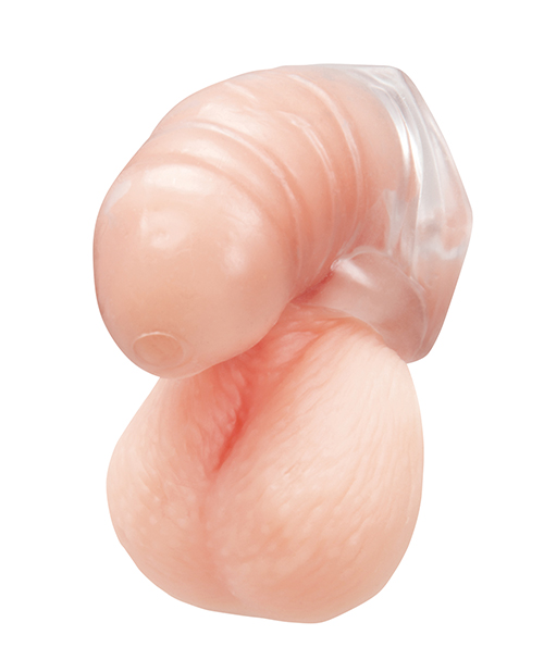 Thumbnail for Silicone Chastity Cage w/Ball Loop &amp; Pisshole