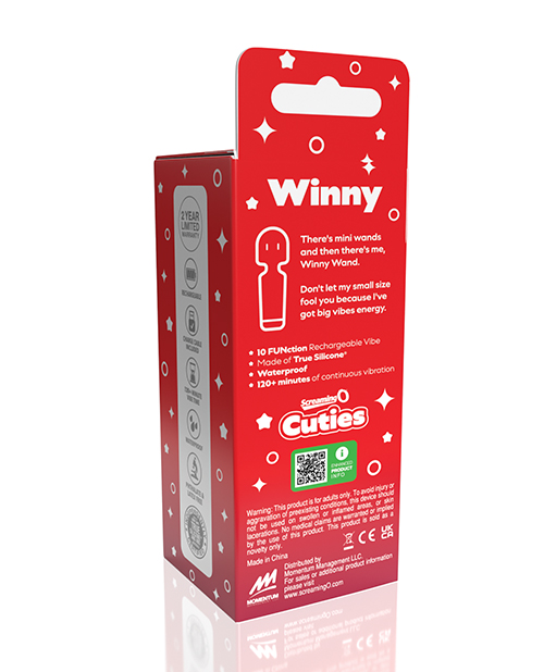 Thumbnail for Screaming O Cuties Winny Vibrating Mini Wand - Sage Green