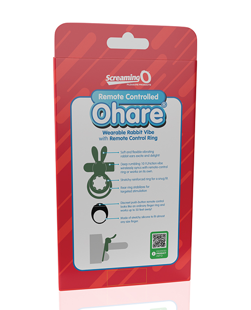 Thumbnail for Screaming O Ohare Remote Controlled Vibrating Ring - Green