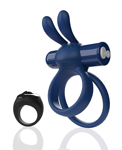 Thumbnail for Screaming O Ohare Remote Controlled Vibrating Ring - XL Blue