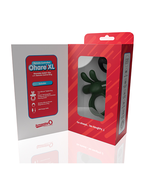 Thumbnail for Screaming O Ohare Remote Controlled Vibrating Ring - XL Green