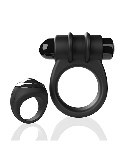 Thumbnail for Screaming O Switch Remote Controlled Vibrating Ring - Black