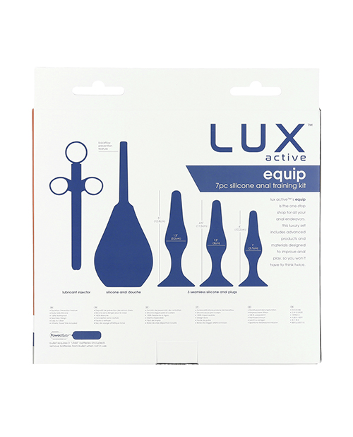 Thumbnail for Lux Active Equip Silicone Anal Training Kit - Dark Blue