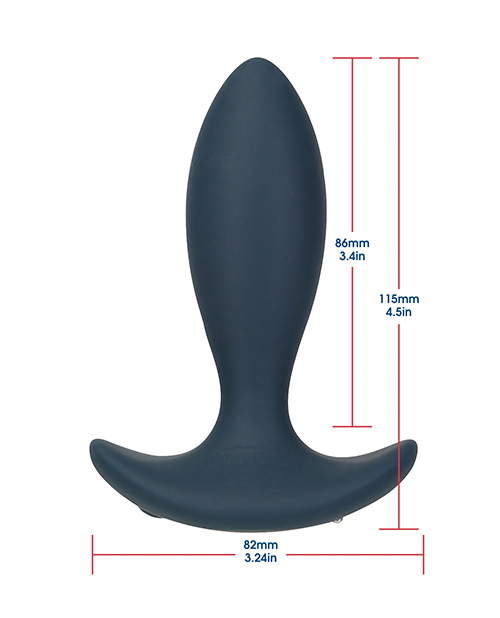 Thumbnail for Lux Active Throb Anal Pulsating Massager w/Remote - Dark Blue