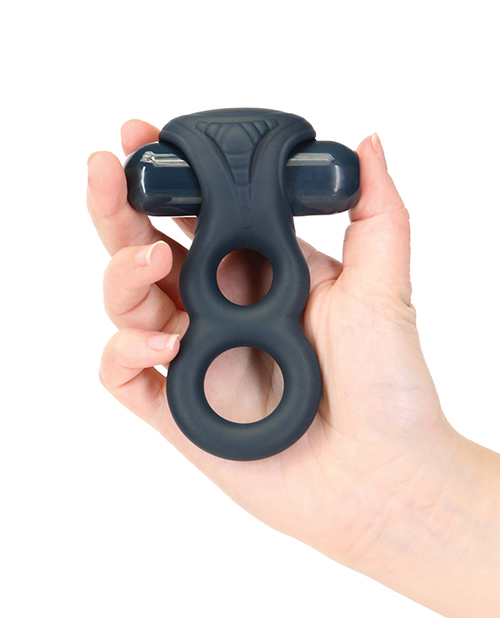 Thumbnail for Lux Active Triad 4.5&quot; Vibrating Dual Ring w/Remote - Dark Blue