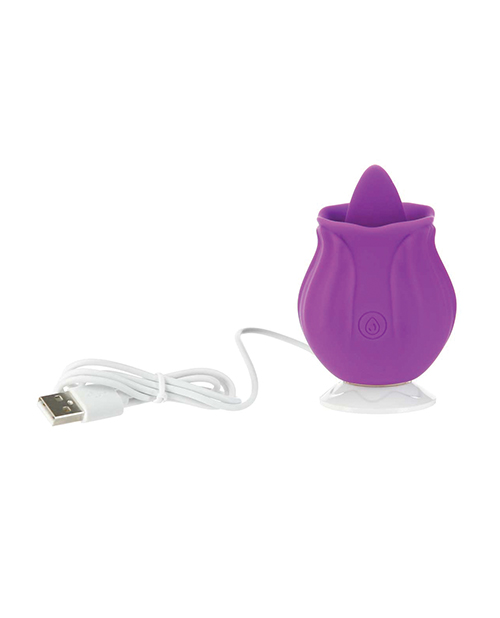 Thumbnail for M&apos;Lady Flickering Tongue &amp; Vibrating Clitoral Stimulator - Purple