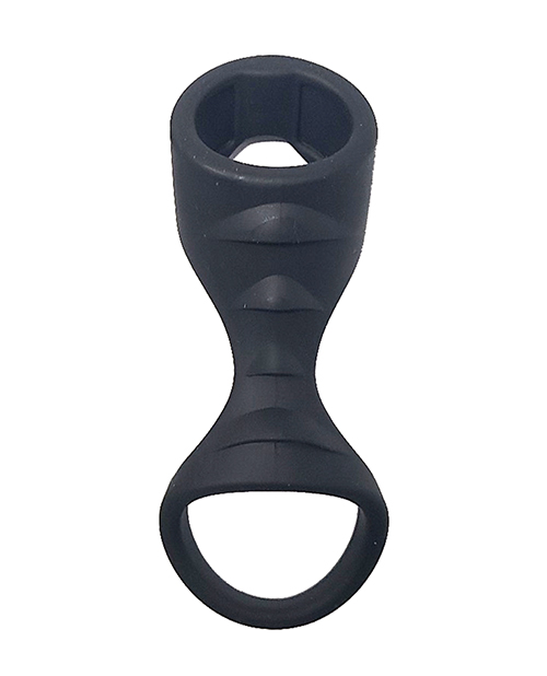 Thumbnail for Spartacus Liquid Silicone Cock and Ball Sheath - Black