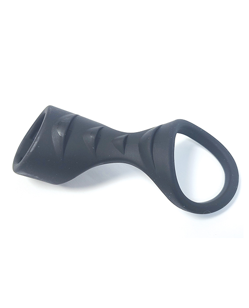 Thumbnail for Spartacus Liquid Silicone Cock and Ball Sheath - Black