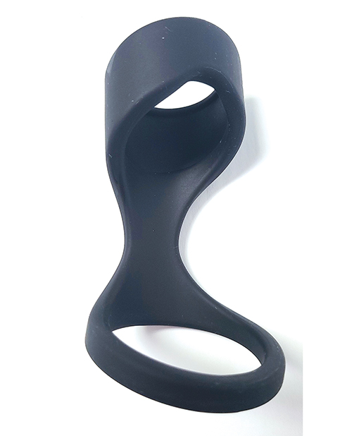 Thumbnail for Spartacus Liquid Silicone Cock and Ball Sheath - Black