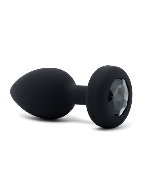 Thumbnail for b-Vibe Remote Control Vibrating Jewel Plug (M/L) - Black