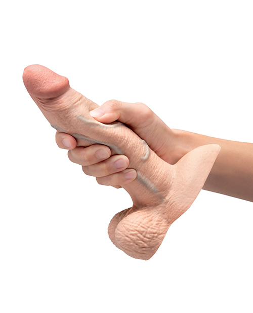 Thumbnail for b-Vibe Slipskin 7" Girthy - Cream