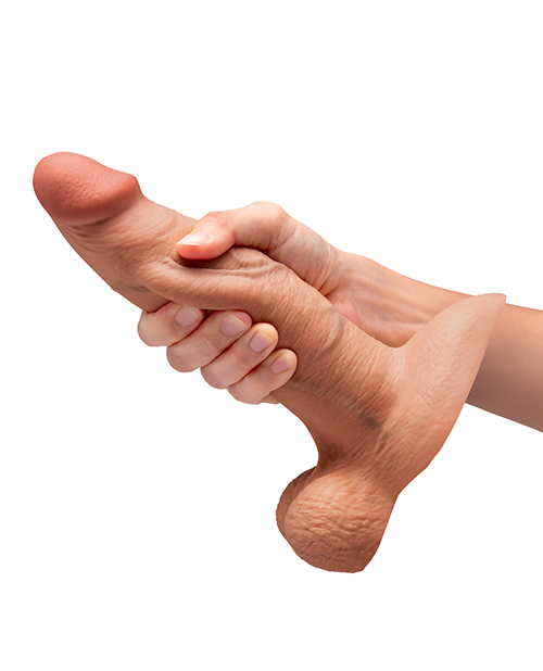 Thumbnail for b-Vibe Slipskin 8" Girthy - Mocha